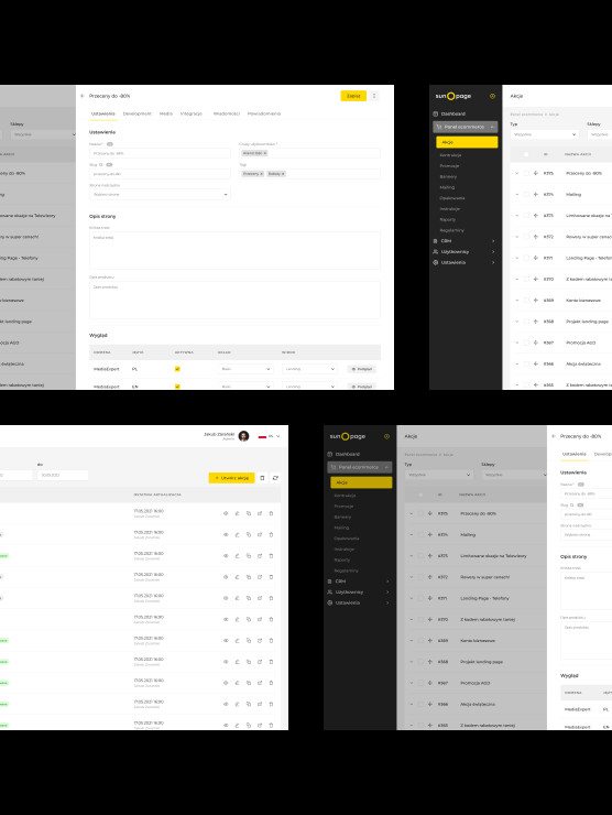 Implementation automation and landing page service system